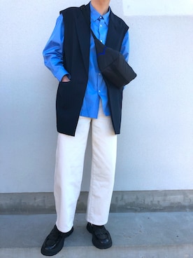 「TOGA PULLA（トーガ　プルラ）のアイテム（バッグ）」を使った、U1さん（メンズ・175cm）の冬コーディネート