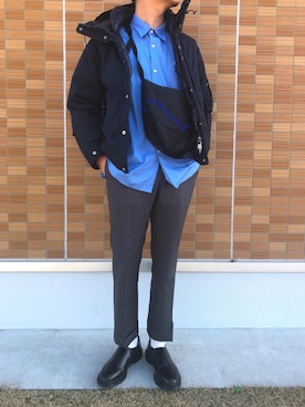 「TOGA PULLA（トーガ　プルラ）のアイテム（バッグ）」を使った、U1さん（メンズ・175cm）の春コーディネート