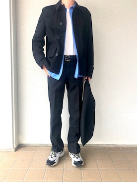 「STUDIO NICHOLSON（スタジオニコルソン）のアイテム（ジャケット/アウター）」を使った、U1さん（メンズ・175cm）の春コーディネート