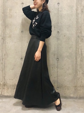 873さん（レディース・158cm）の冬コーディネート