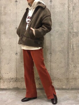 873さん（レディース・158cm）の冬コーディネート