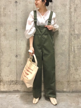 「Moname（モナーム）のアイテム（パンツ）」を使った、873さん（レディース・158cm）の春コーディネート