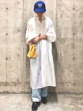 「Moname（モナーム）のアイテム（パンツ）」を使った、873さん（レディース・158cm）の春コーディネート