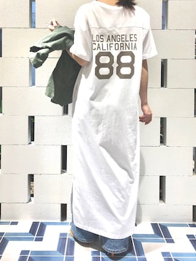 「ROTHCO（ロスコ）のアイテム（その他アウター）」を使った、873さん（レディース・158cm）の春コーディネート