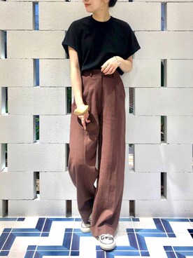 「CAL．Berries（カルベリーズ）のアイテム」を使った、873さん（レディース・158cm）の春コーディネート