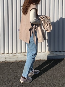 「archives（アルシーヴ）のアイテム（その他アウター）」を使った、otsraさん（レディース・151cm）の冬コーディネート