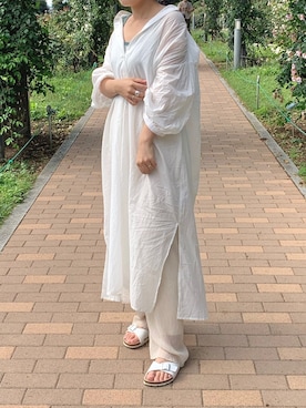 「アイテム（シャツワンピース）」を使った、otsraさん（レディース・151cm）の夏コーディネート