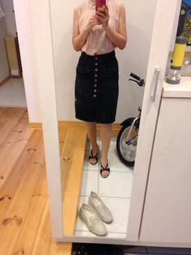 「And A（アンドエー）のアイテム（スカート）」を使った、Haruさん（レディース・152cm）の夏コーディネート