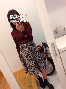 「DRWCYS（ドロシーズ）のアイテム（ワンピース/ドレス）」を使った、Haruさん（レディース・152cm）の秋コーディネート