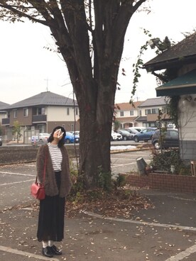 「amelier MAJESTIC LEGON（アメリエルマジェスティックレゴン）のアイテム（その他アウター）」を使った、an.さん（レディース・164cm）の秋コーディネート