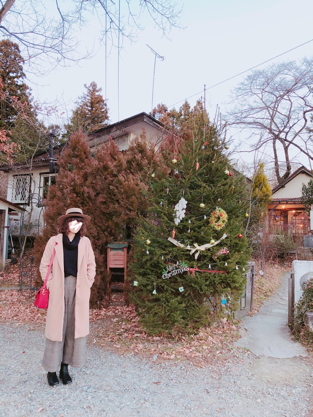 「studio clip、HEART MARKET、GU、WEGO、KOMONO.」｜「studio CLIPのアイテム（ハット、ブラウン系）」を使った、an.さん（レディース・164cm）の冬コーディネートの1枚目の写真