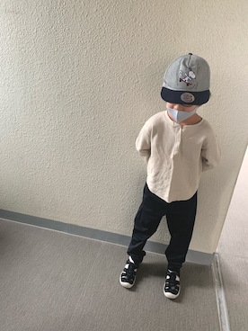 「アイテム（サンダル）」を使った、Ｒ&Ｙさん（キッズ・110cm）の秋コーディネート