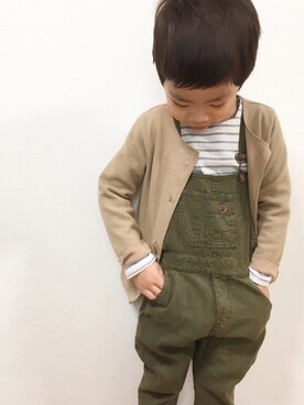 「cache cache（カシュ カシュ）のアイテム」を使った、ゆ。さん（キッズ・100cm）の春コーディネート