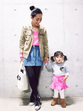 「Marc by Marc Jacobs（マークバイマークジェイコブス）のアイテム（スカート）」を使った、ayuさん（レディース・164cm）の春コーディネート