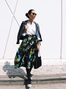 「MARC JACOBS（マークジェイコブス）のアイテム（スカート）」を使った、ayuさん（レディース・164cm）の春コーディネート