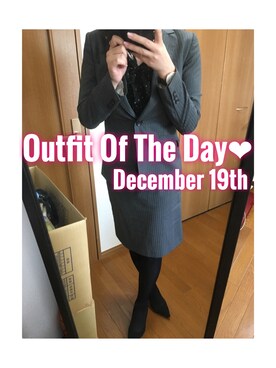 「SUIT.（スーツ）のアイテム」を使った、maiK☺︎さん（レディース・163cm）の冬コーディネート