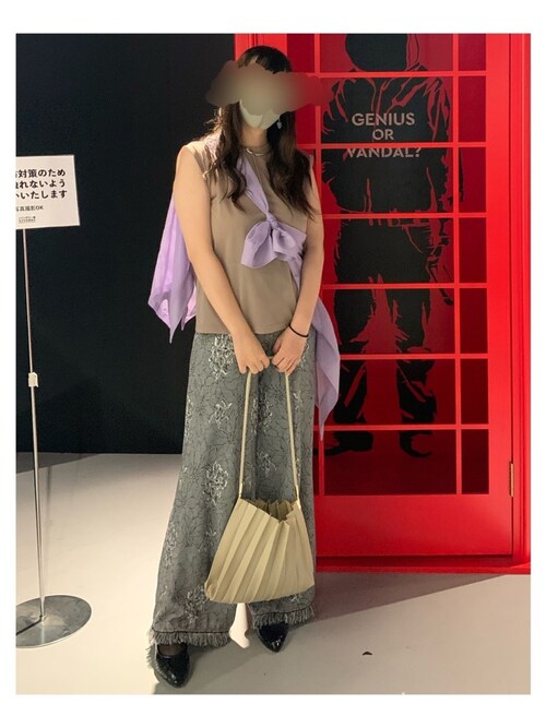 Ameri（アメリ）の「ZOE JACQUARD KNIT PANTS（その他パンツ