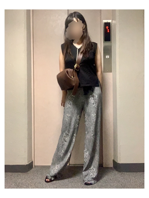 Ameri（アメリ）の「ZOE JACQUARD KNIT PANTS（その他パンツ
