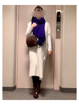 「Ameri（アメリ）のアイテム」を使った、maiK☺︎さん（レディース・163cm）の冬コーディネート