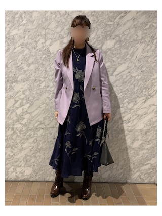 【美品】3点セットアップ KNIT VEST SET SHIRT JACKET Ameri（アメリ）の「KNIT VEST SET SHIRT JACKET（テーラード