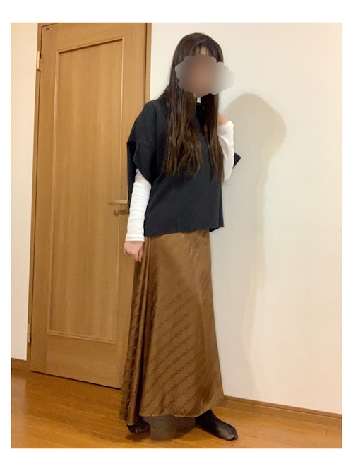 Ameri VINTAGE - Ameri  4WAY MUFFLER LAYERED KNIT ホワイト AMERI アメリヴィンテージ 20AW 4WAY MUFFLER LAYERED KNIT