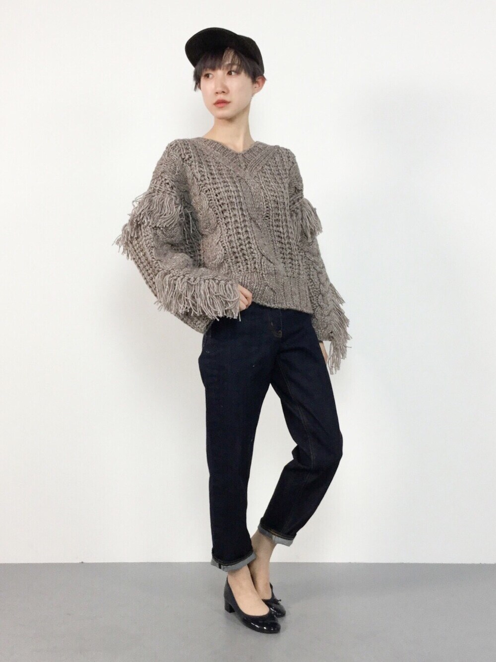 TODAYFUL - TODAYFUL Vネックフリンジハンドニット TODAYFUL（トゥデイフル）の「Vネックフリンジハンドニット