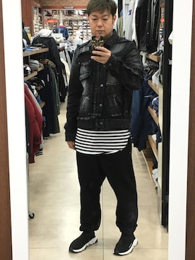 「スピードトレーナー」｜「アイテム（デニムジャケット）」を使った、MaSaKiさん（メンズ・176cm）の秋コーディネート