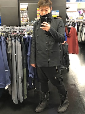 「バルマンオム」｜MaSaKiさん（メンズ・176cm）の冬コーディネート