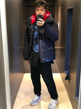 「kith」｜「アイテム（ダウンジャケット/コート）」を使った、MaSaKiさん（メンズ・176cm）の冬コーディネート