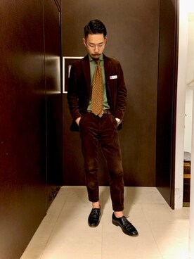 「URBAN RESEARCH（アーバンリサーチ）のアイテム（セットアップ）」を使った、kosk2511さん（メンズ・173cm）の冬コーディネート