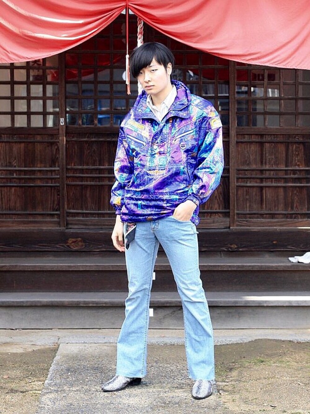 「古着、80s」｜「Twitter,Instagramフォローお願いしますのアイテム（その他、その他）」を使った、ぬさん（メンズ・180cm）の冬コーディネートの1枚目の写真