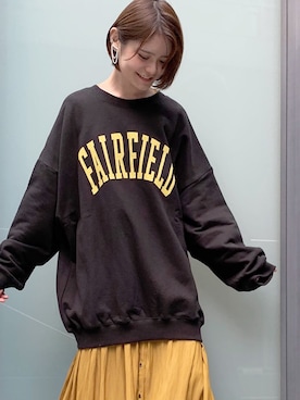 「スエット」｜「アイテム（ワンピース/ドレス）」を使った、mari_lemageさん（レディース・160cm）の秋コーディネート