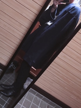 「DRESSEDUNDRESSED（ドレスドアンドレスド）のアイテム（スウェット）」を使った、ハヤカワさん（メンズ・171cm）の冬コーディネート
