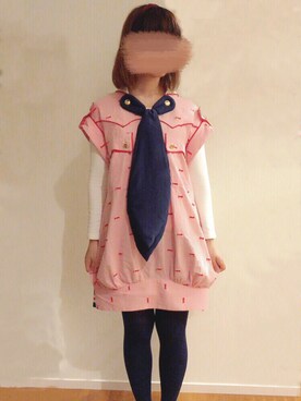 「アイテム（タイツ/ストッキング、ブルー系）」を使った、Ruuさん（レディース・162cm）の春コーディネート