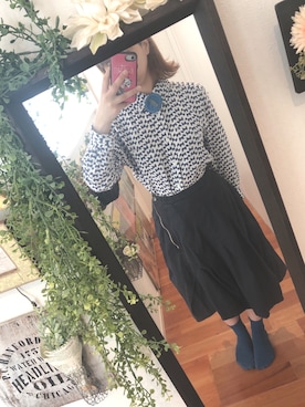 「mercibeaucoup,（メルシーボークー）のアイテム（アクセサリー）」を使った、Ruuさん（レディース・162cm）の夏コーディネート