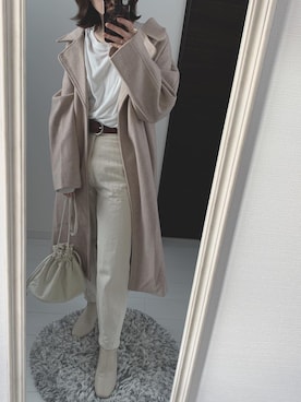 「LOWRYS FARM（ローリーズファーム）のストレッチヒールブーツ　851418（ブーツ）」を使った、N *さん（レディース・155cm）の冬コーディネート