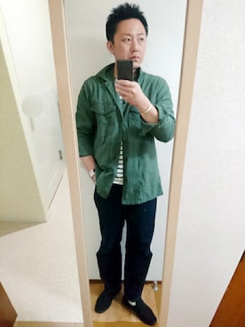 「腕まくり」｜「アイテム（その他）」を使った、xさん（メンズ・171cm）の春コーディネート