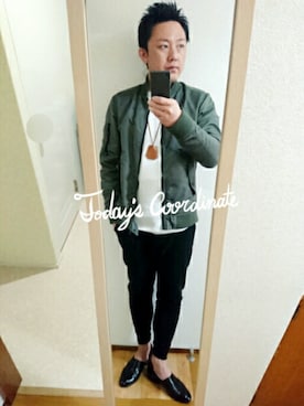「Blue Standard （ブルースタンダード）のアイテム（ジャケット/アウター）」を使った、xさん（メンズ・171cm）の春コーディネート