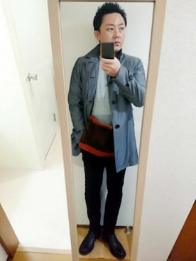 「Doシンプル部」｜「アイテム（その他）」を使った、xさん（メンズ・171cm）の冬コーディネート