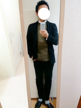 「ボーダーソックス」｜「アイテム（腕時計）」を使った、xさん（メンズ・171cm）の秋コーディネート