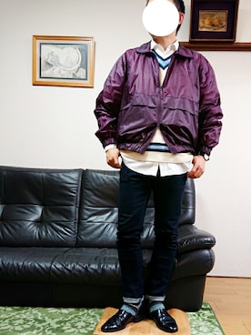 「ボーダーソックス」｜「アイテム（腕時計）」を使った、xさん（メンズ・171cm）の春コーディネート