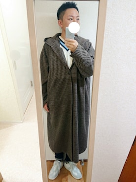 「FRED PERRY（フレッドペリー）のアイテム（ソックス/靴下）」を使った、xさん（メンズ・171cm）の冬コーディネート