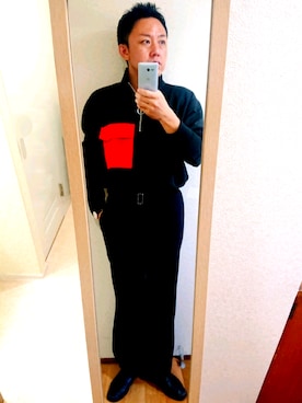 「ADAM ET ROPE'（アダムエロペ）のアイテム（スリッポン）」を使った、xさん（メンズ・171cm）の秋コーディネート