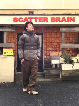 「ネイタルデザイン」｜「アイテム（ダウンジャケット/コート）」を使った、CrossYouさん（メンズ・168cm）の冬コーディネート