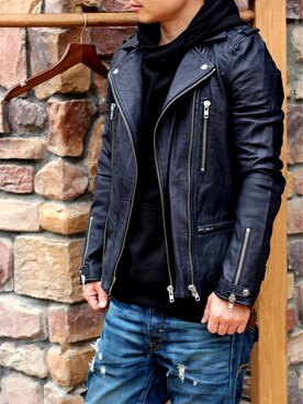 「IRO（イロ）のアイテム」を使った、kalaka777さん（メンズ・170cm）の冬コーディネート