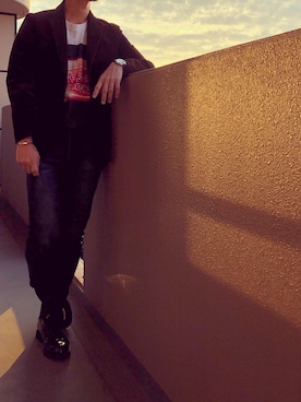 「FHB（エフエイチビー）のアイテム」を使った、KIMさん（メンズ・176cm）の秋コーディネート