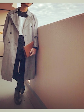 「IVXLCDM（アイヴィーエックスエルシーディエム）のアイテム」を使った、KIMさん（メンズ・176cm）の冬コーディネート