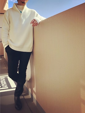 「IVXLCDM（アイヴィーエックスエルシーディエム）のアイテム」を使った、KIMさん（メンズ・176cm）の冬コーディネート