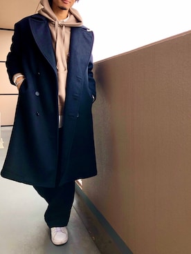 「MB（エムビー）のアイテム（アクセサリー）」を使った、KIMさん（メンズ・176cm）の冬コーディネート