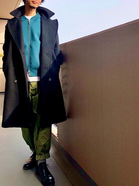 「Re（アールイー）のアイテム（ジャケット/アウター）」を使った、KIMさん（メンズ・176cm）の冬コーディネート